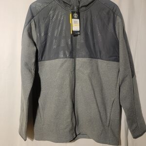 Under Armour Jacket Coldgear Infrared Hoodie 1345316-012 Full Zip Grey Mens Med